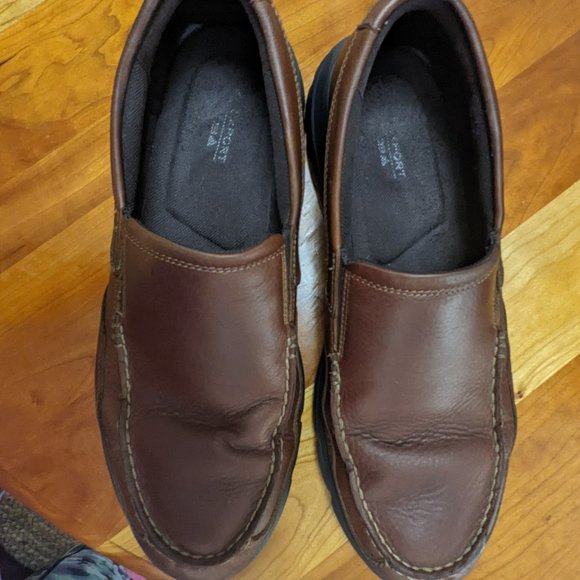 Rockport XCS Men's 12W Brown Loafers-Used Condition - Picture 1 of 8